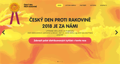 Desktop Screenshot of denprotirakovine.cz